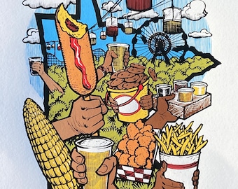 The Minnesota State Fair - 5 color limited edition screen print