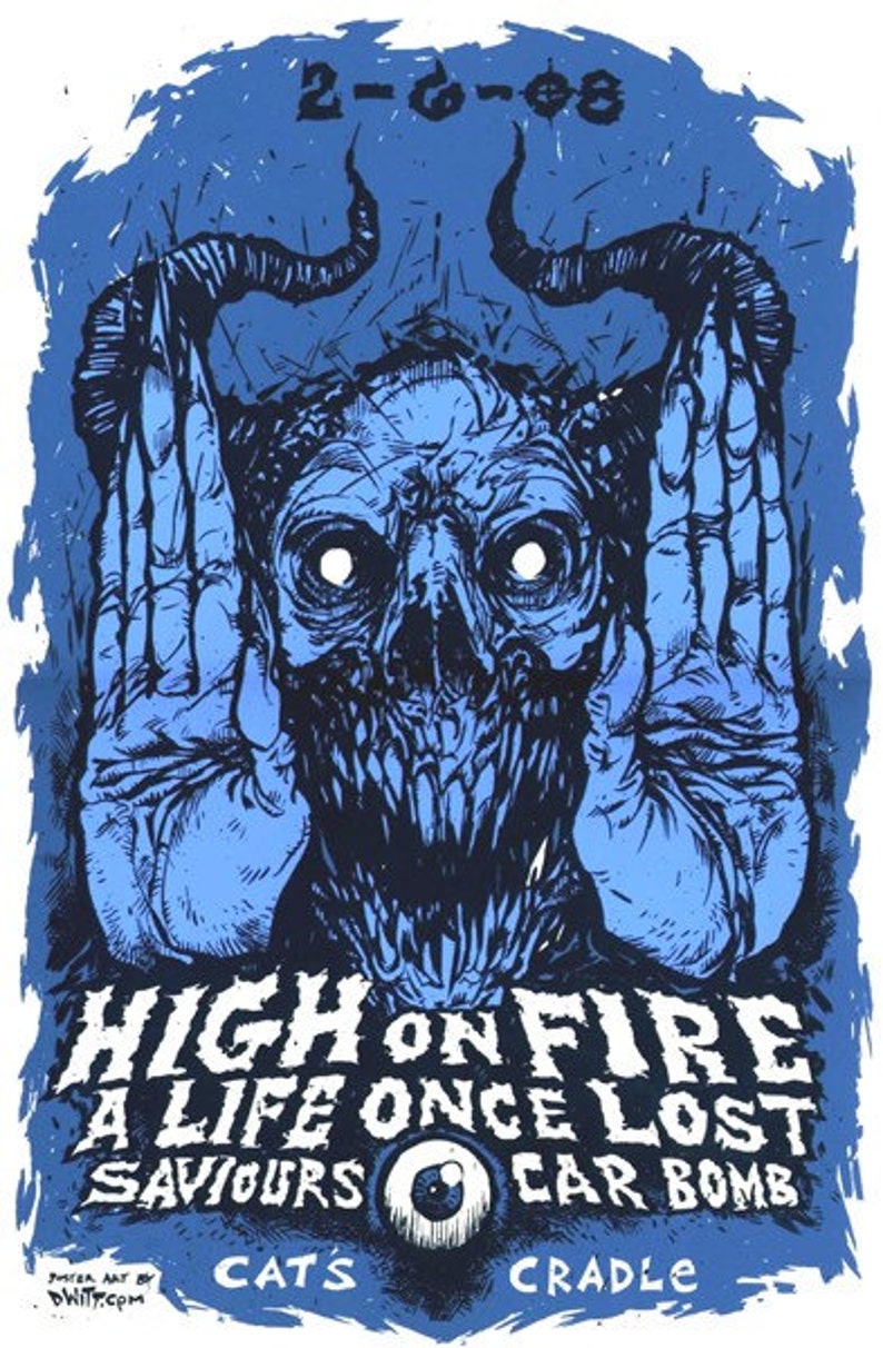 High On Fire limited edition screenprint image 1