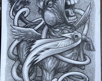 Entanglement - original pencil drawing