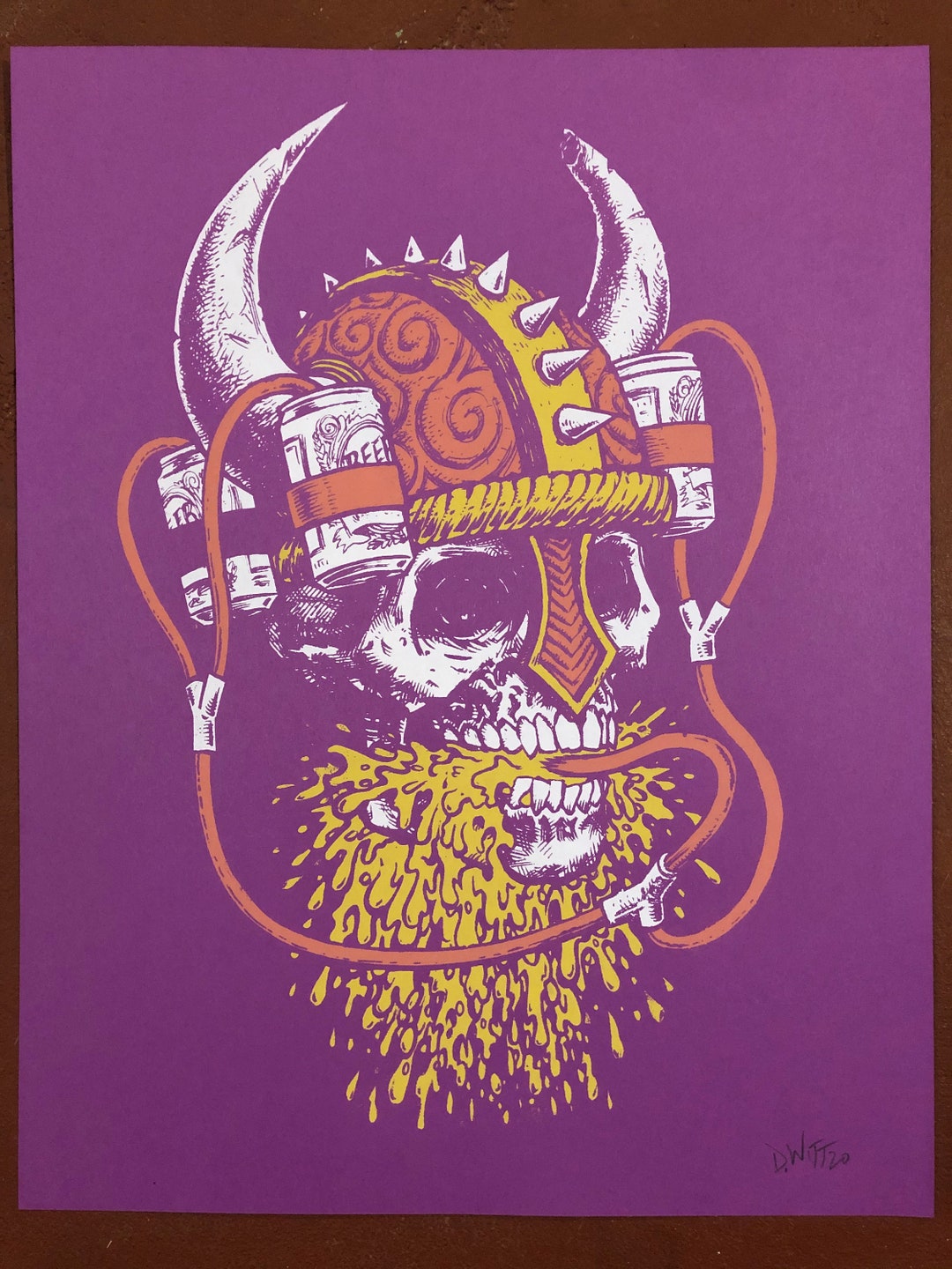 Viking Beer Helmet Purple Pride Version Etsy