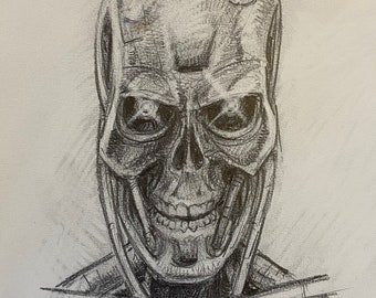 The Terminator original pencil drawing