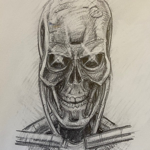 The Terminator original pencil drawing