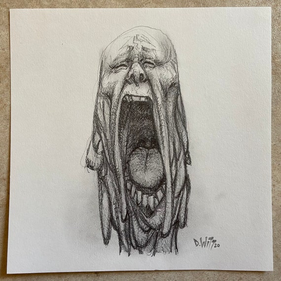 Image of screaming face