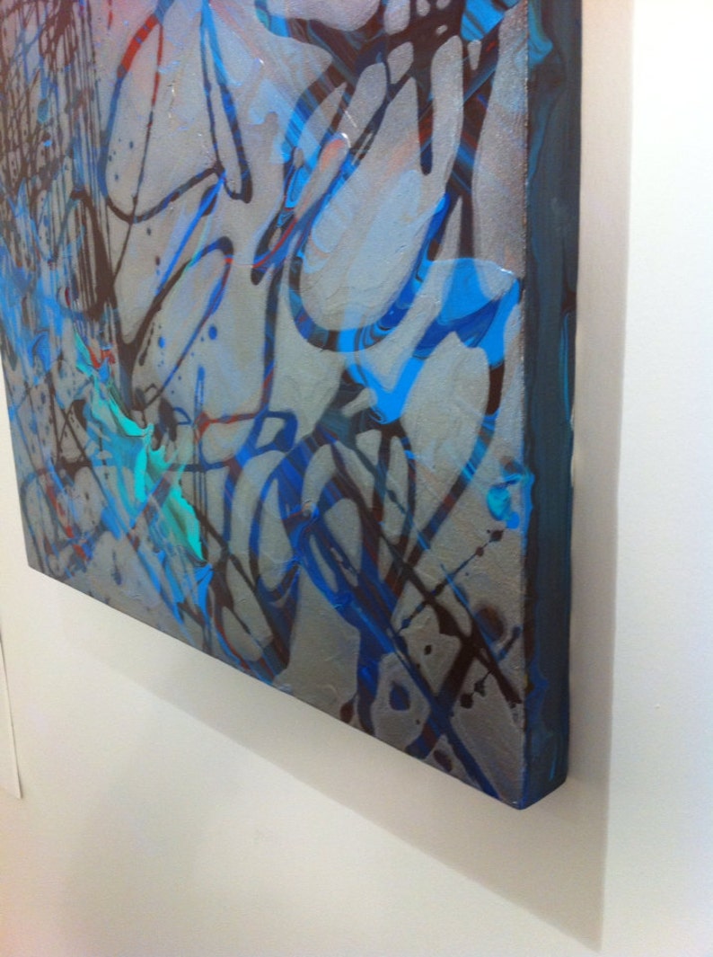 Acrylic abstract painting gallery wrap Etsy