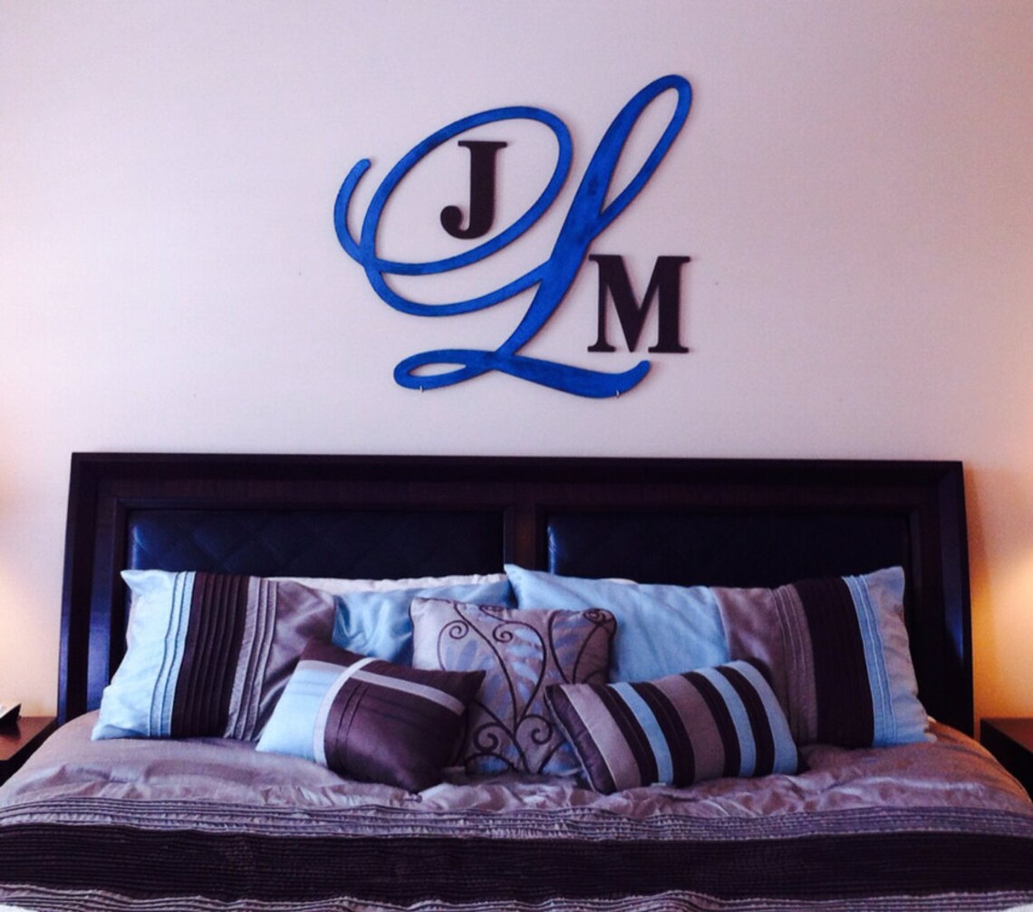 Large 28 inch wooden monogram bedroom monogram nursery Etsy