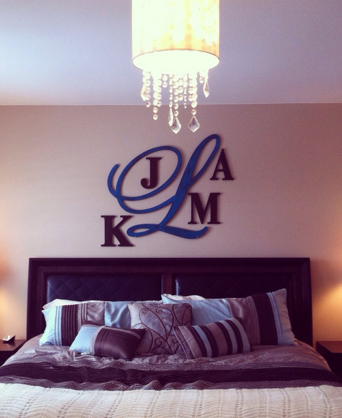 Large 28 inch wooden monogram bedroom monogram nursery Etsy