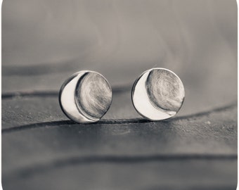Full Moon Ring Moon crescent Sterling silver Argentium | Etsy