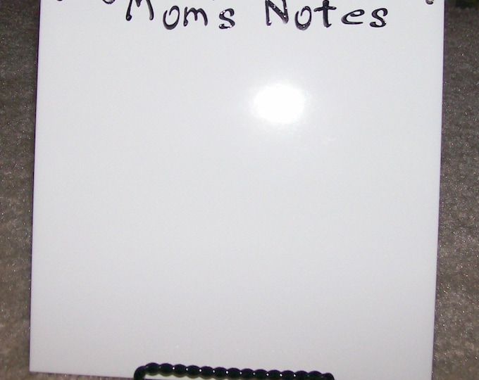 Mom's Notes 6x6 Dry Erase Tile Set With Easel and Dry Erase Marker Etsy