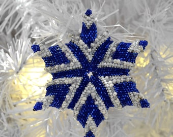 Geometric Christmas Star- ENGLISH LANGUAGE - Beading Pattern