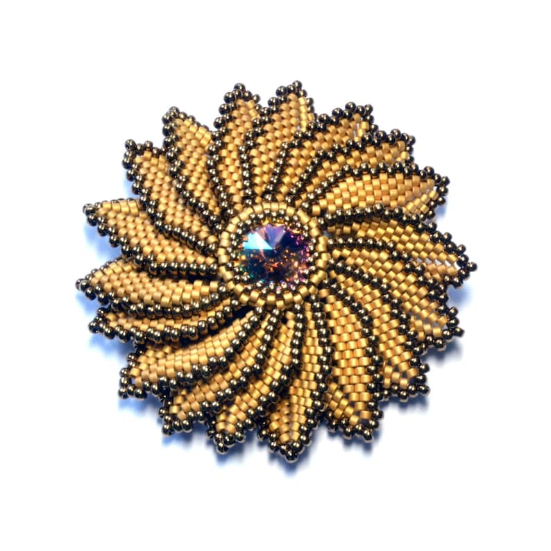 Reversible Flower Pendant ENGLISH LANGUAGE Beading Pattern Etsy