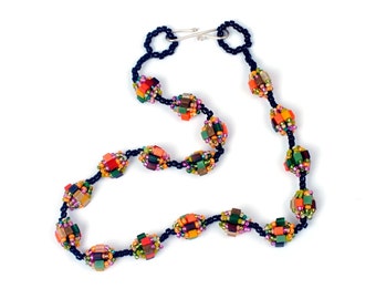 Caged Beads Beaded Rope - ENGLISH LANGUAGE - Beading Pattern