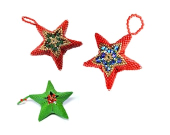 Sparkle Stars- ENGLISH LANGUAGE - Geometric Star Beading Pattern