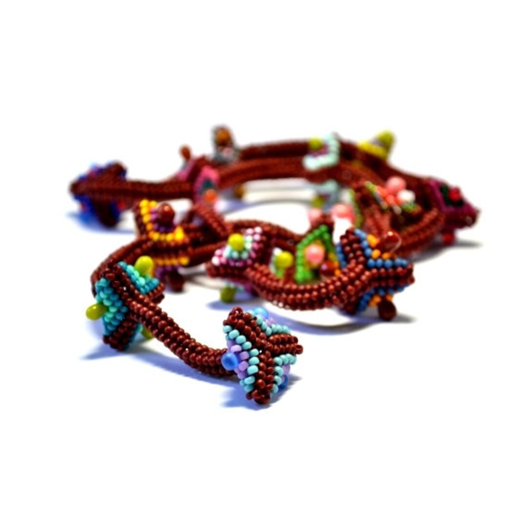 Beaded Eye Necklace ENGLISH LANGUAGE Beading Pattern Etsy