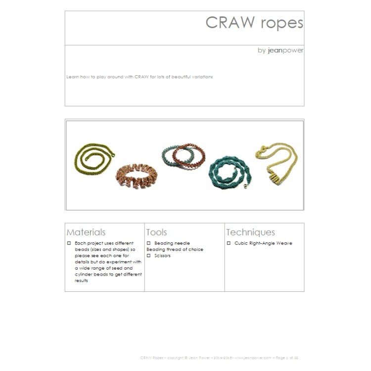 Craw Scale Pattern CRAW Ropes - ENGLISH LANGUAGE - Beading Pattern - Etsy