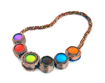 Orbit Beaded Beads & Necklace- ENGLISH LANGUAGE - Beading Pattern