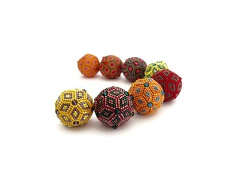 Geometric Beaded Beads- ENGLISH LANGUAGE - Beading Pattern