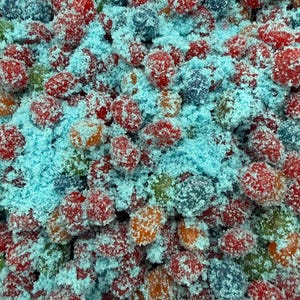 Zure blauwe frambozengutsers