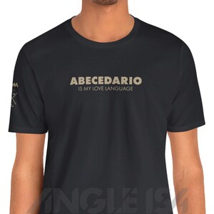 Abecedario is My Love Language Graphic Tee - FMA Salute Design on Unisex Jersey Short Sleeve Tee