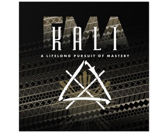 Kali- FMA with Filipino swords, Rattan Sticks Philippine Sun and Filipino patterns on Square Stickers, Indoor\Outdoor
