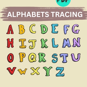 Alphabet Tracing Worksheets - Fun and Educational Handwriting Practice for Kids