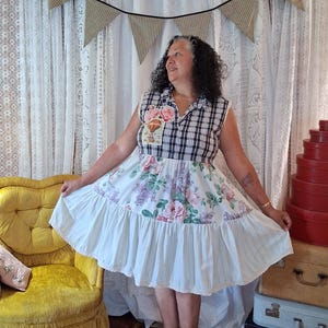 plus size pink plaid dress Boardwalk Stroll Plaid Maxi Dress in Hot Pink Curves 1XL / hot-pink