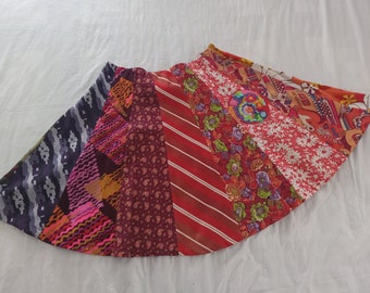 Upcycled Vintage Tie Skirt