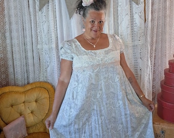 Bridgerton Upcycled Empire Gown