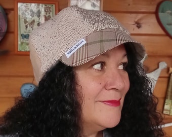 Sheila Upcycled Sweater Newsboy Hat