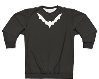 Bat Print Unisex Sweatshirt