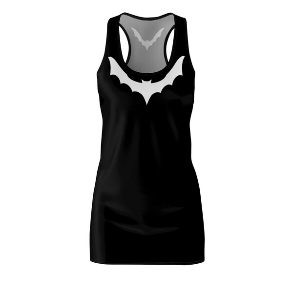 Bat Print Racerback Dress