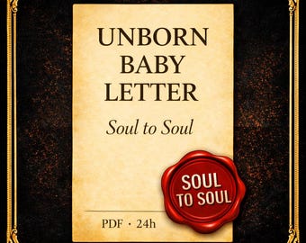 Ein kanalisierter Buchstabe von Deinem ungeborenen Baby. Seele zu Seele Schwangerschaft Tarot Psychic Reading