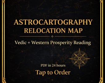 Astrocartography Relocation Map, Vedic & Western Prosperity Astrology Accurate Reading