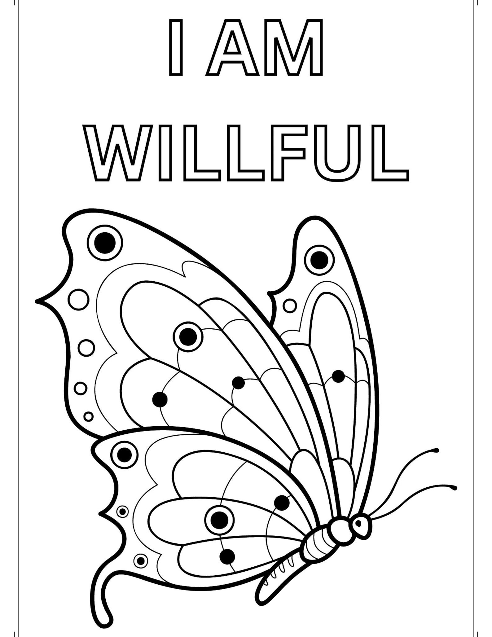 Mindful Butterfly Coloring Book for Adults- Stress Relief, Relaxation
