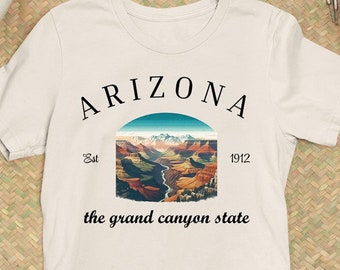 Arizona der Grand Canyon Zustand, Arizona State Slogan, AZ Wahrzeichen, Grand Canyon T-Shirt