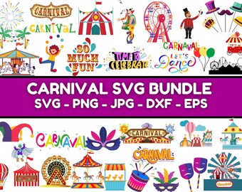 Carnival Svg Circus Svg Bundle Mega Carnival Svg Bundle Carnival Png ...