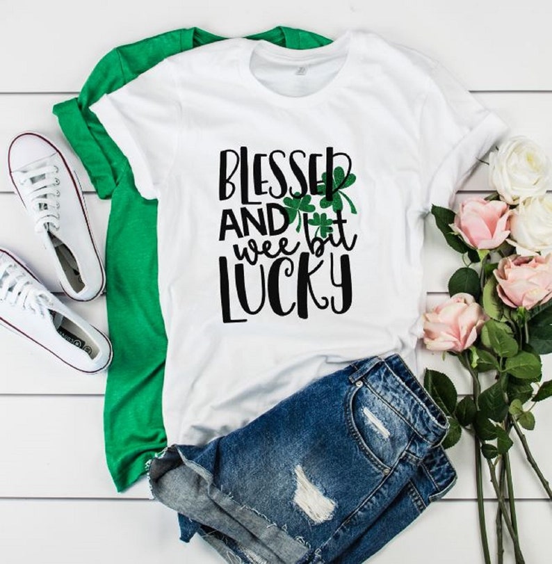 Patricks Day Plaid Lucky Mama Shamrock T Shirt Women Casual O Neck Cute Graphic Tops Tee St