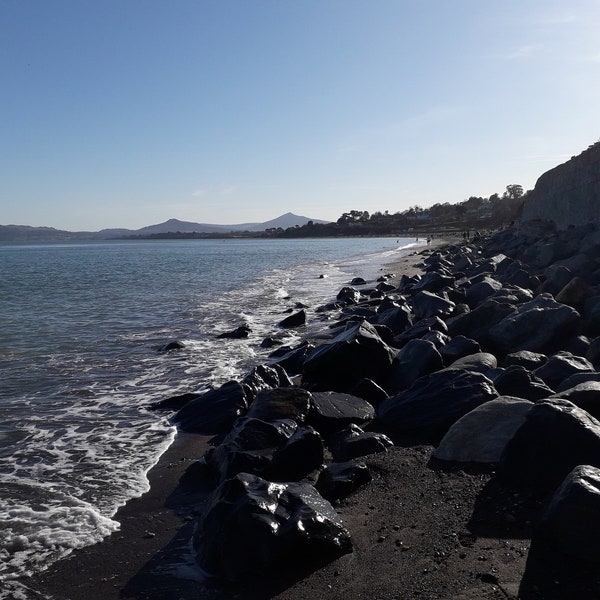 Killiney Beach Dublin, Ireland. Photograph.