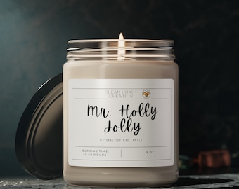 Mr. Holly Jolly Scented Soy Candle, 9oz