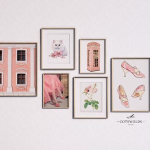 Coquette Wall Art - Coquette Room Decor, Aesthetic, Coquette Decor, Gallery Wall, Pink Wall Art, Balletcore, Pricesscore, Vintage Prints