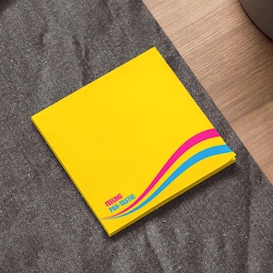 Feeling Pan-Tastic Pansexual Pride Sticky Note Pads for Organization, Fun Office Supplies, Pan Pride Gift, Bright Desk Stationary