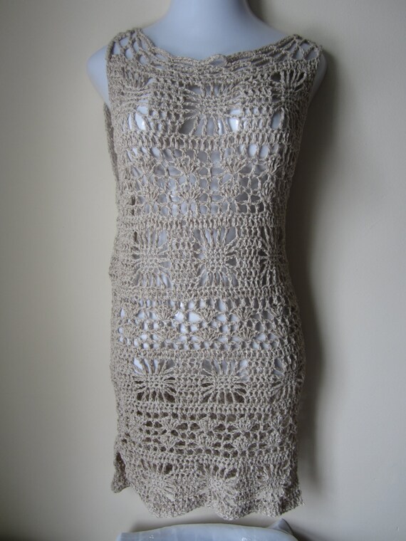 Items similar to Crochet Dress, Crochet cover up, festival clothing