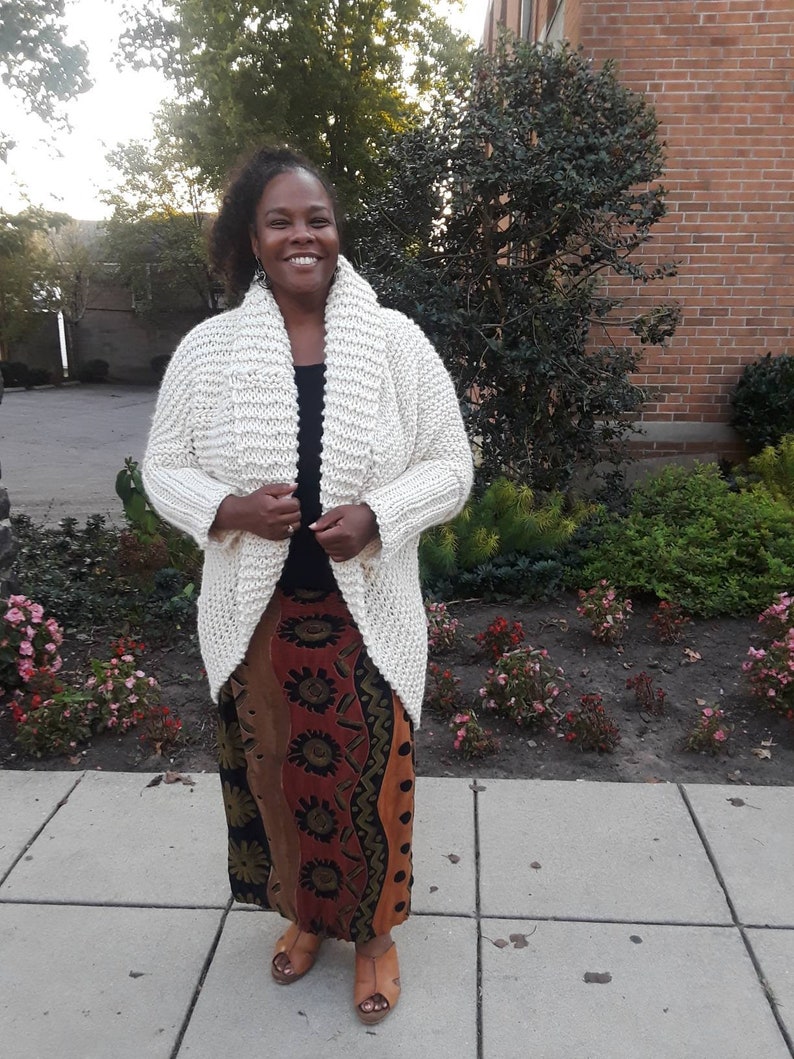 plus size cocoon cardigan