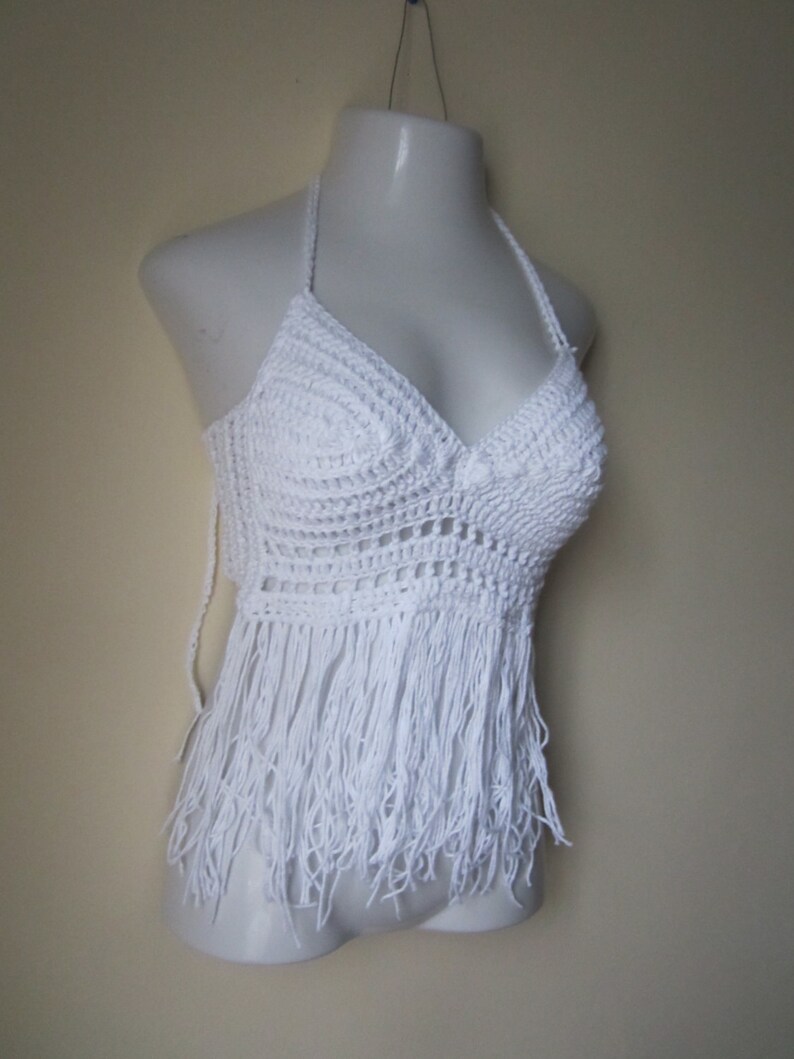 edm crochet bikini top crochet halter top crochet crop top festival clothing boho crochet top Crochet hippie top Crochet festival top