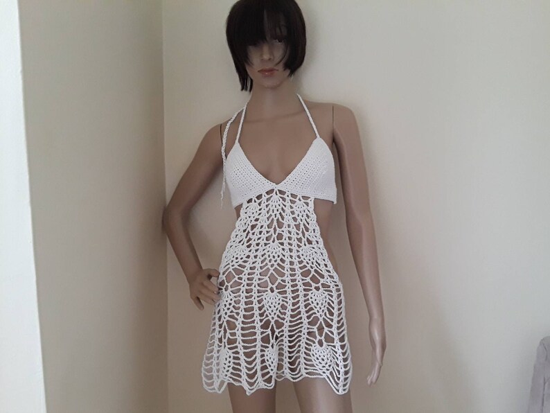 Crochet Dress Crochet Bikini Cover Crochet Beachwear Etsy
