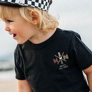 Personalized Mini Shirt, Matching Family Tee, Custom Kids Name Shirt, Retro Mini Tee, Family Vacation Shirt, Matching Mom Dad Kid Set