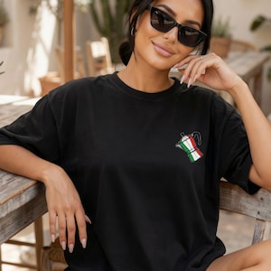 Italian Coffee Shirt Minimal Moka Pot Tee Roma Italy Shirt Coffee Lover Gift Small Chest Print Streetwear Unisex T Shirt