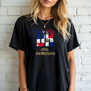 Dominican Republic Unisex Heavy Cotton Tee Dominican Republic Vintage Style Flag T-Shirt Dominican republic Travel Souvenir Gift for Him/Her