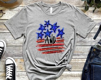 Stars and Stripes, 4th of July Shirt,  Patriotic Shirt, America Shirt, USA Shirt, Independence Day Shirt, Fourth of July Shirt