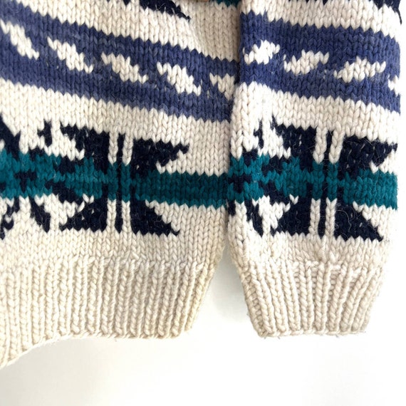 Handmade Ecuadorian Wool Thick Chunky Knit Stripe… - image 4