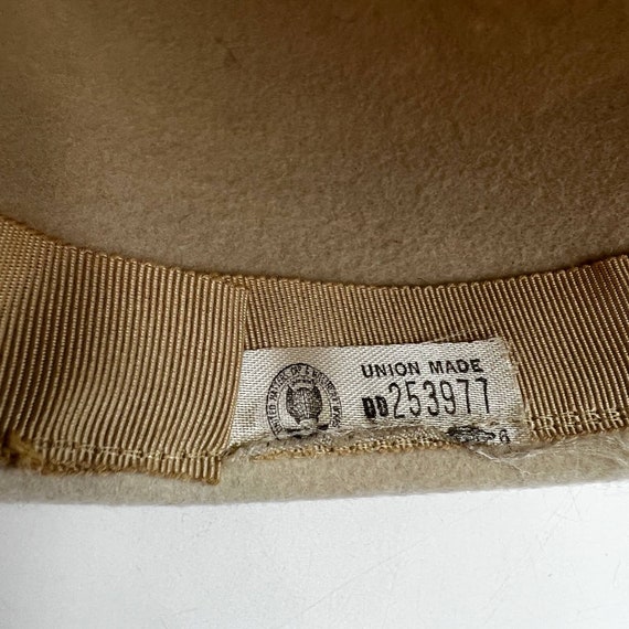 Vintage Zephyr Wool Felt Hat White Ecru Henry Pol… - image 5